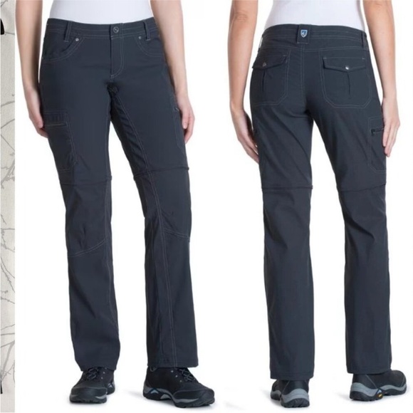 Kuhl pants Kliffside convertible hiking pants zip away straight leg gray 12 - Picture 1 of 13